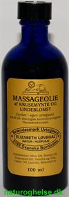 Massageolie krusemynte og lind Elizabeth L�vegal